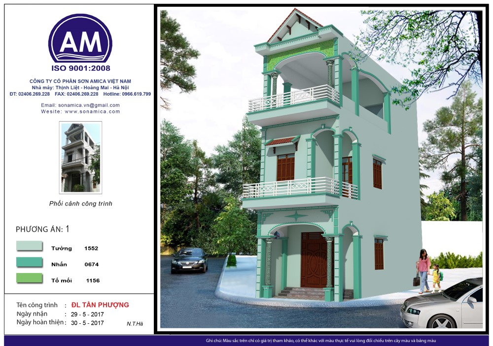 Ảnh phối màu nhà ống